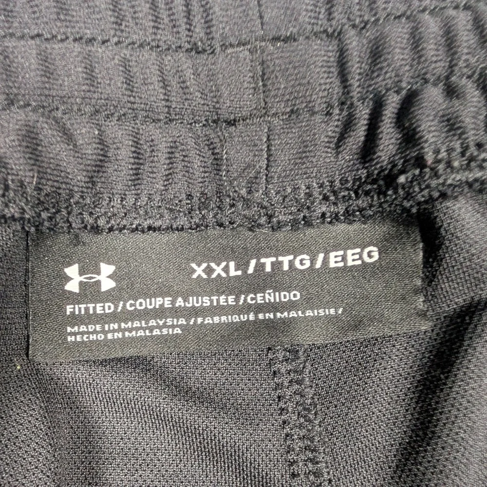 Under‎ Armour Training Pants Mens XXL Black Twister Tapered Ankle Zip 1347294